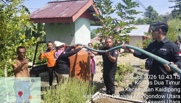 Krisis Air, BPBD Boltara Salurkan Bantuan ke Warga Terdampak