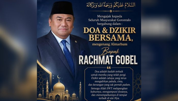 Undangan Terbuka: Doa dan Dzikir Bersama untuk Almarhum Rachmat Gobel di Masjid Baiturrahman Limboto