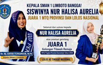 Kepala SMAN 1 Limboto Bangga! Siswinya Nur Halisa Aurelia Juara 1 MTQ Provinsi dan Lolos Nasional