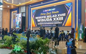 Wisuda Ke-XXIII, Rektor UMGO Pesan Lulusan Siap Mengabdi dan Berdampak