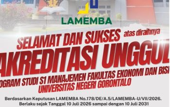 Program Studi S1 ​​Manajemen FEB UNG Raih Akreditasi Unggul LAMEMBA