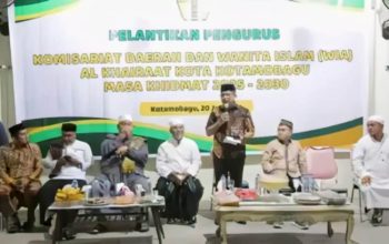 Hadiri Pelantikan Pengurus Al-Khairat, Mohammad Agung Adati Sampaikan Harapan Wali Kota Kotamobagu