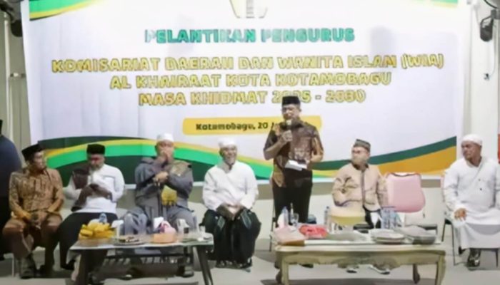 Hadiri Pelantikan Pengurus Al-Khairat, Mohammad Agung Adati Sampaikan Harapan Wali Kota Kotamobagu