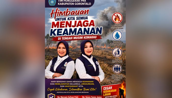 TP-PKK Kabupaten Gorontalo Imbau Warga Waspada Karhutla dan Hemat Air di Musim Kemarau