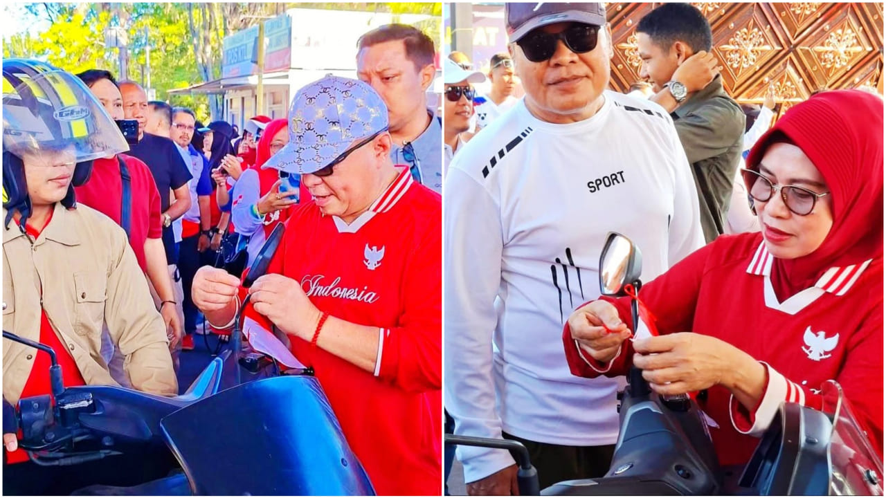 1000 Bendera Merah Putih Dibagikan Pemkab Gorontalo Sambut HUT RI