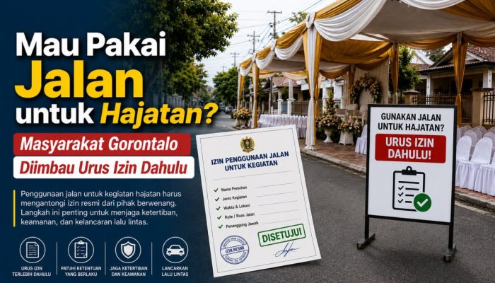 Mau Pakai Jalan untuk Hajatan? Masyarakat Gorontalo Diimbau Urus Izin Dahulu