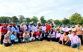 HUT Ke-81 RI, SPPG Tinelo Polda Gorontalo Tanamkan Semangat Persatuan Lewat Gerak Jalan