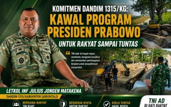 Komitmen Dandim 1315/KG: Kawal Program Presiden Prabowo untuk Rakyat Sampai Tuntas