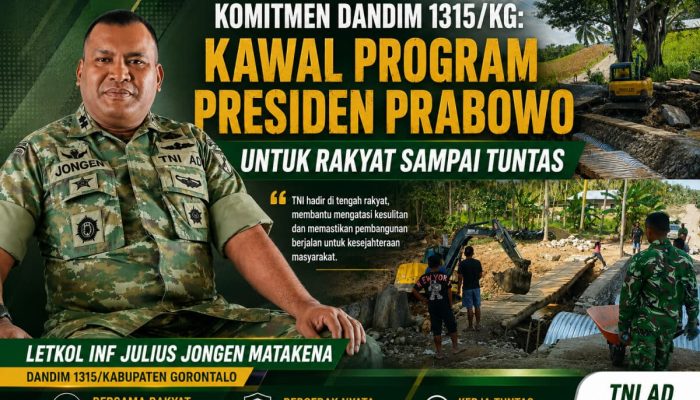 Komitmen Dandim 1315/KG: Kawal Program Presiden Prabowo untuk Rakyat Sampai Tuntas
