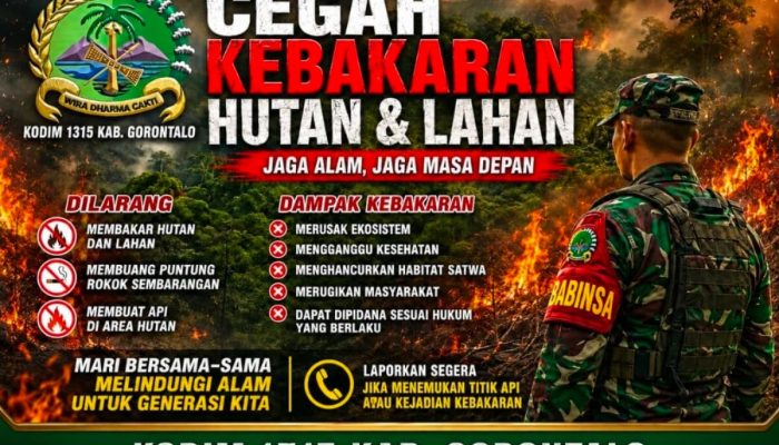 Dandim 1315/KG Ingatkan Bahaya Karhutla: Rusak Ekosistem hingga Gangguan Kesehatan