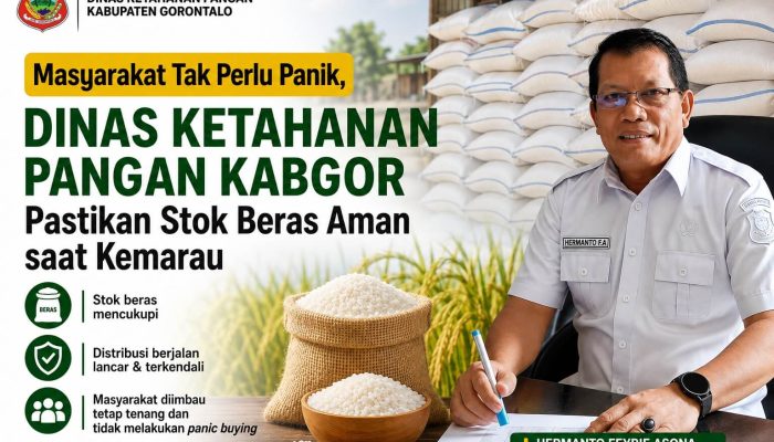 Masyarakat Tak Perlu Panik, Dinas Ketahanan Pangan Kabgor Pastikan Stok Beras Aman saat Kemarau