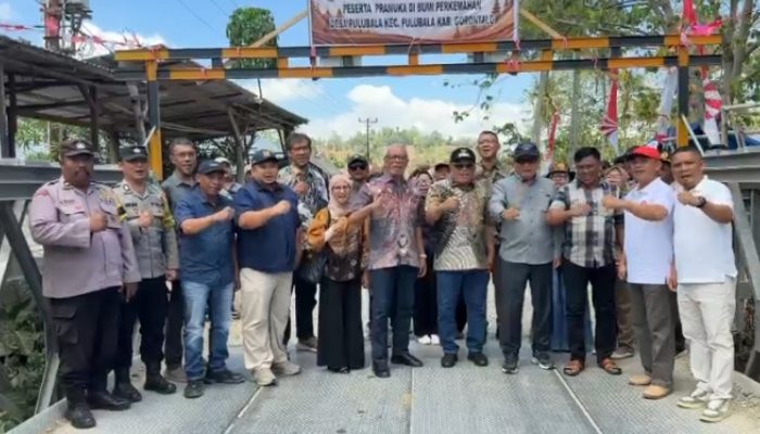 Ketua Komisi II Apresiasi Pani Gold, Jembatan Bailey di Pulubala Pulihkan Mobilitas dan Ekonomi Warga