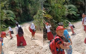 Langkah Kecil di Jalan Rusak: Kisah Perjuangan Siswa Piloayita