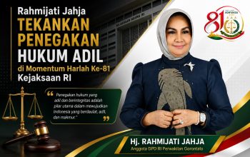 Rahmijati Jahja Tekankan Penegakan Hukum Adil di Momentum Harlah Ke-81 Kejaksaan RI