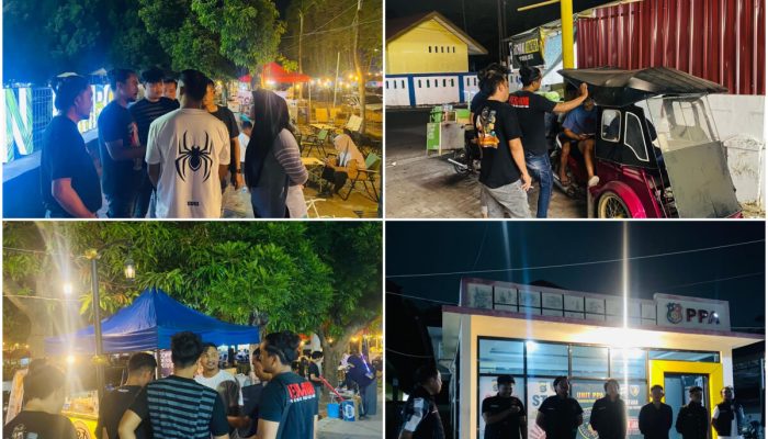 Jaga Kamtibmas, Tim URC Polres Gorontalo Sisir Taman Limboto dan Sekitarnya