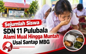 Sejumlah Siswa SDN 11 Pulubala Alami Mual Hingga Muntah Usai Santap MBG