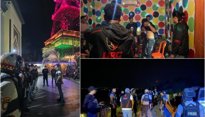 Tak Beri Ruang untuk Kriminal, Tim URC Polres Gorontalo Patroli hingga Dini Hari