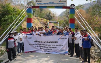 Jembatan Kaluppini Kembali Kokoh,  Pertamina Pulihkan Akses Vital 5 Desa di Enrekang