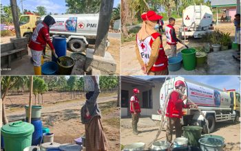 18 Ribu Jiwa Terbantu, Distribusi Air Bersih PMI Kabupaten Gorontalo Masih Berlanjut