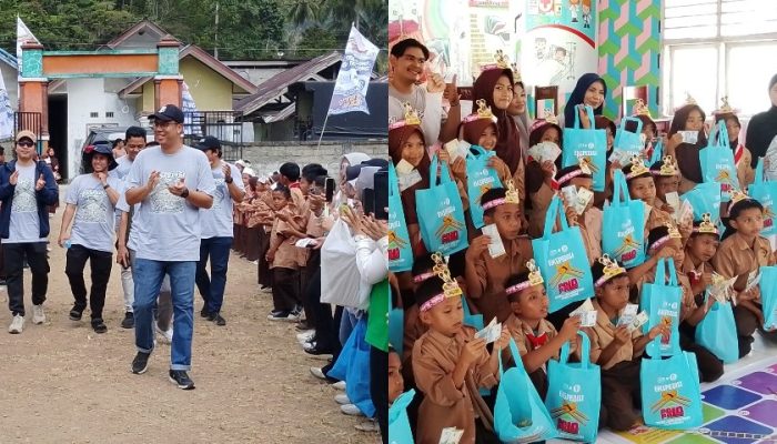 Tak Gentar Kondisi Wilayah, Jalan Terjal, Sinyal Terbatas, BI ‘Tembus’ Desa Ilohuuwa Pastikan Edukasi Rupiah Merata