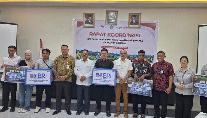 Salurkan KUR di Rakor TPAKD, BRI Limboto Perkuat UMKM Boalemo