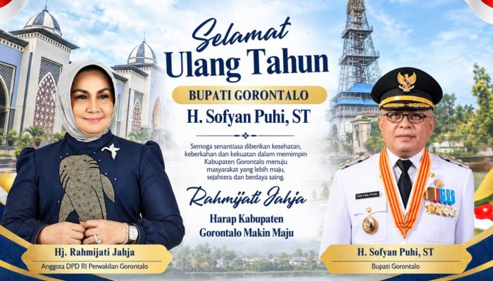 Selamat Ulang Tahun Bupati Gorontalo, Rahmijati Jahja Harap Kabgor Makin Maju
