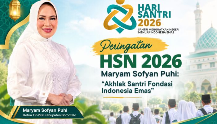 Peringatan HSN 2026, Maryam Sofyan Puhi: Akhlak Santri Fondasi Indonesia Emas